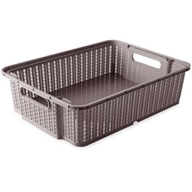 Imagem de Cesta Organizadora Multiuso Trama 34X25 Plasútil