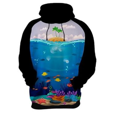 Imagem de Moletom Casaco Paisagem Fundo do Mar Peixes Animais HD 1 - Enjoy Shop,