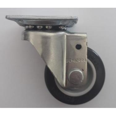 Imagem de Rodizio giratório para carrinhos e  móveis roda pvc glap 158 mf até 35