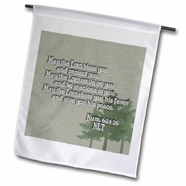 Imagem de 3dRose fl_20537_1 Bênção Números de Aarão 624 26 Verso da Bíblia Bandeira de jardim, 30 x 45 cm