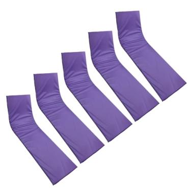 Imagem de Colchonete Almofadado Espreguiçadeira Piscina Liso Roxo Uva kit 5 unidades
