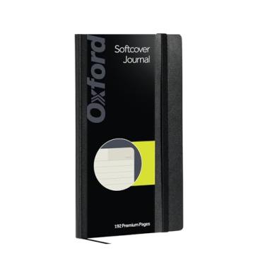 Imagem de Oxford Diário, caderno de escrita forrado, diário do escritor, caderno clássico para escola ou escritório, 192 páginas, 12,7 x 21 cm, capa macia, preto (75507)