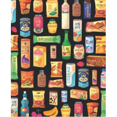 Imagem de Composition Notebook College Ruled: Korean Snacks Illustration | Korean Food Journal For School, College, Work, Office...College Lined Paperback: Aegyo College-Ruled Lined Composition Notebook
