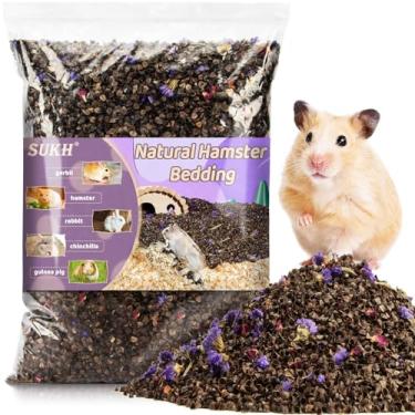 Imagem de Sukh Roupa de cama natural para hamster de 405 g - Cama para animais pequenos para animais de estimação, Hamster, controle de odor para porquinhos-da-índia, hamsters, gerbos, chinchilas, anões