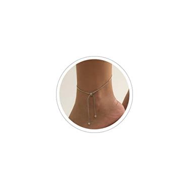 Imagem de Sora Tuki Tornozeleiras femininas à prova d'água com strass de strass para mulheres, borboleta, coração, estrela, cruz, pulseira feminina plus size, tornozeleira para tornozelo grande, joia de praia e