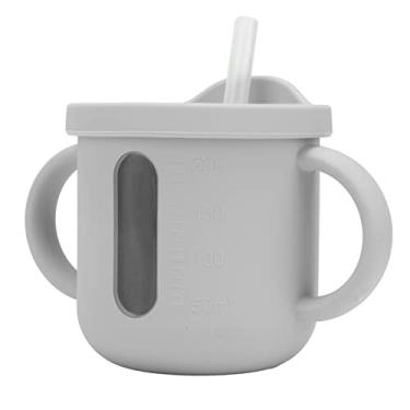 Imagem de Copo Com Canudinho de Silicone, Copo de Canudo para bebê Copo de água para bebê Copos Com Canudinho de Silicone, Copo de Treinamento para Crianças Com Alças Duplas, Copo Com