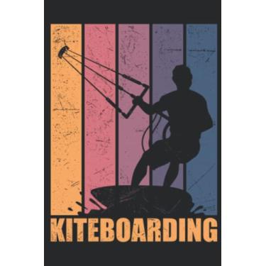 Imagem de Kitesurfing kiteboarding kitesurfer kiteboard surfer Art: Lined Journal Notebook To Do Schedule, Medium 6x9 Inches, 100 Pages, Printed Cover