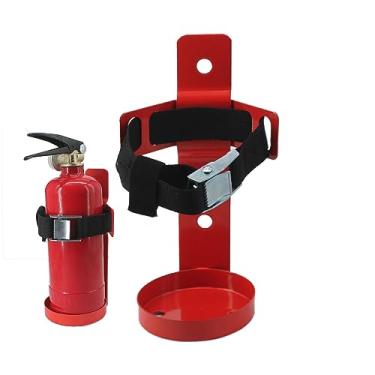 Imagem de shankala Suporte para Extintor de Incêndio, Suporte de Metal para Parede, Compatível com Extintores de Incêndio de 2,5 Lb, Camada de Pó Vermelho (2,5 Lb Vermelho 1 Peça)