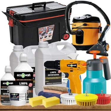 Imagem de Kit Para Trabalhar Com Lavagem De Estofados E Sofá A Seco - Eco Wash, 
