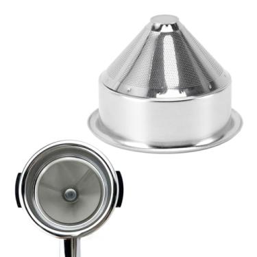 Imagem de Cesta Portátil de 58mm, Cesta de Filtro de café de Aço Inoxidável, Recipiente Portátil de Malha Fina Reutilizável para Restaurante de café Doméstico