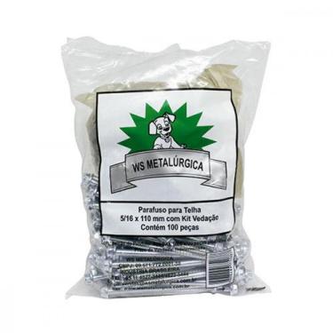 Imagem de Parafuso Telha 110X5/16 Kit Ved C/100 Ws - JOMARCA