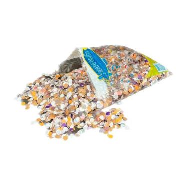 Imagem de Kit 2 Pacote Confete Bolinha Papel 100g Reciclada Colorido Carnaval Ev