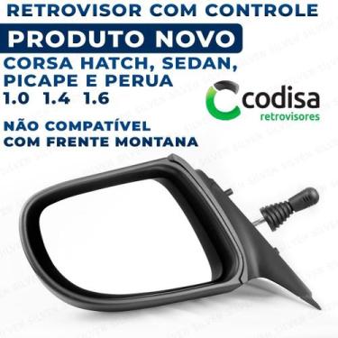 Imagem de Retrovisor Manual Controle Corsa Classic 2003 2004 2005 2006 2007 2008