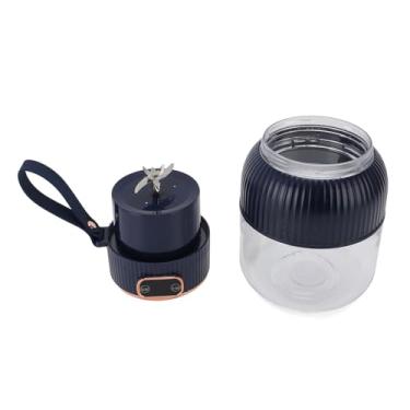 Imagem de Copo Portátil de Grande Capacidade, Máquina de Espremedor Elétrica Multifuncional 600 Ml, Com Design Simples de Chaves, para Smoothies, Leite de Soja (BLUE)