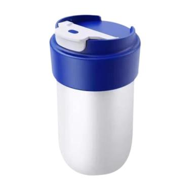 Imagem de IEUDNS Copo térmico do copo isolado para homens homens de alumínio à prova de vazamento com tampa para viagem esportiva ao ar livre de carro