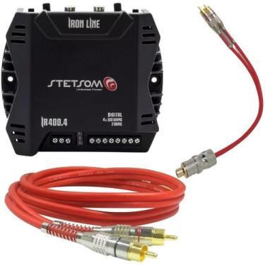 Imagem de Kit Completo Amplificador Com Cabo 1m Rca E Cabo Y 400 Pro - Stetsom