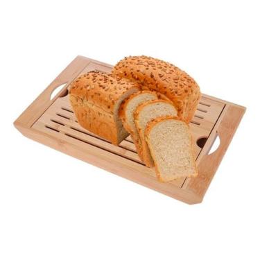 Imagem de Tábua Para Pães Com Migalheira De Bambu - Dolce Home