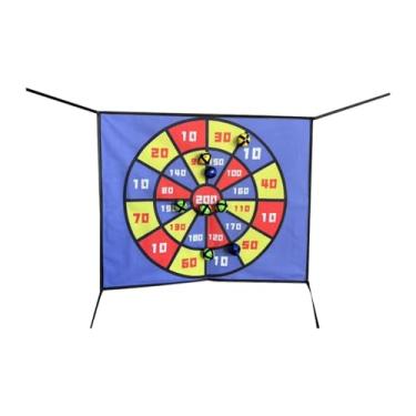 Imagem de Deevoka Placa de dardo de trampolim infantil com bolas pegajosas TOYS TROOTOS de TROBRAMENTOS de TRAMPOLINE para BRINES