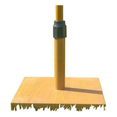 Imagem de Base Para Ombrelone De Concreto Com Efeito Madeira - Just Home Collect