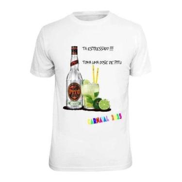 Imagem de Camiseta Feminina Carnaval Uma caipirinha por favor Várias Estampas Me