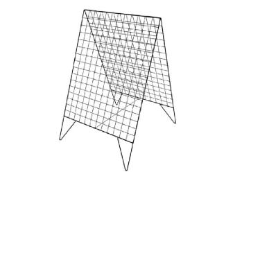 Imagem de Expositor Cavalete Biombo Aramado - Preto