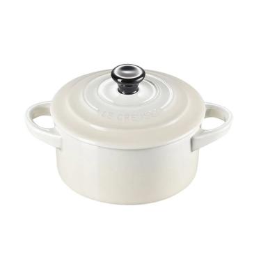 Imagem de Mini cocotte le creuset 10CM meringue pegador preto 71901107160100