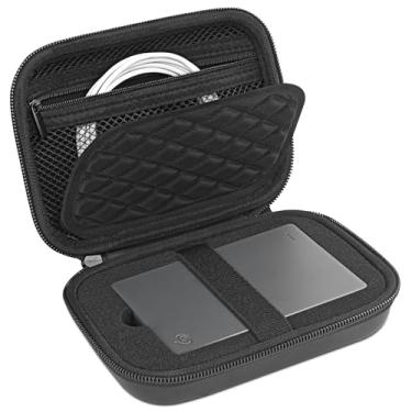 Imagem de STUKCAZE Capa de disco rígido externo para Seagate estojo portátil para discos rígidos EVA HDD 1TB 2TB 4TB 5TB (preto)