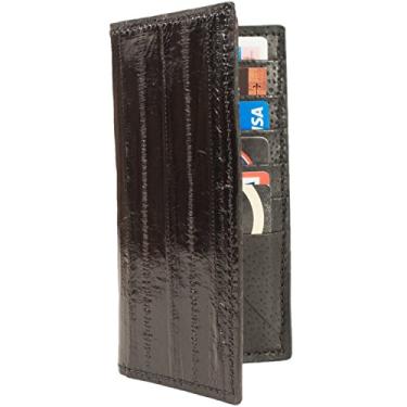 Imagem de Carteira Rodeo Genuína Eel Skin, Preto, One Size