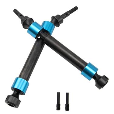 Imagem de 2 peças ShareGoo aço estriado CVD eixo de transmissão dianteiro traseiro CVD eixos #8950 compatível com 1/10 Traxxas Maxx 4S 89076-4 Monster Truck