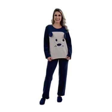 Imagem de Pijama Feminino Manga Longa Plush Baby Doll