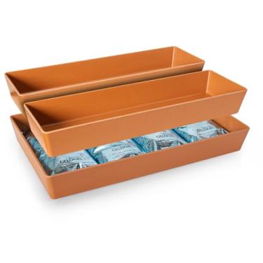 Imagem de Gourmet Mix Mesa Térmica Fria Melamina 50x30 2/4 Terracota com Gelo Gel