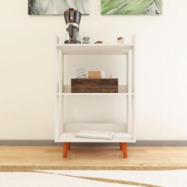 Imagem de Aparador Para Sala Cantinho Do Café Com Pés De Madeira Maciça - Movlar