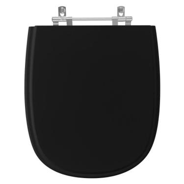 Imagem de Assento Sanitário Sabatini Preto Para Vaso Icasa