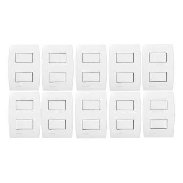 Imagem de Kit 10 Conjuntos Interruptor Simples Soprano Siemens Ilus