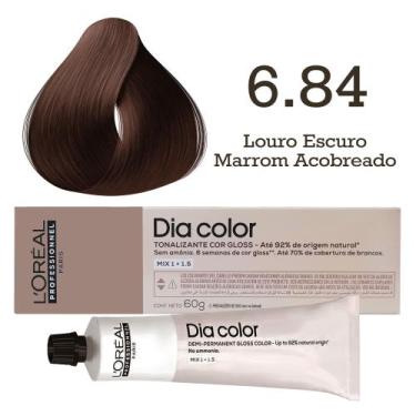 Imagem de Tonalizante Dia Color 6.84 Louro Escuro Marrom Acobreado  L'Oréal Prof