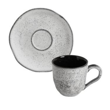 Imagem de Conjunto com 6 Xícaras de Café com Pires Orgânico Echo 120ml - Porto B