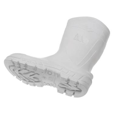 Imagem de Bota de Pvc Marluvas All Work Mais Reforçada Branca Cano Alto 32cm Sem