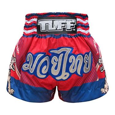 Imagem de Tuff Sport Boxing Muay Thai Shorts Tiger Kick Martial Arts Training Gym Clothing Trunks, Pink Double Tigers, Medium
