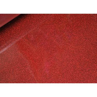 Imagem de Folha Siser Glitter HTV 50,8 x 30,48 cm – Vinil de transferência de calor, Vermelho, 20" x 12 Inches, 1