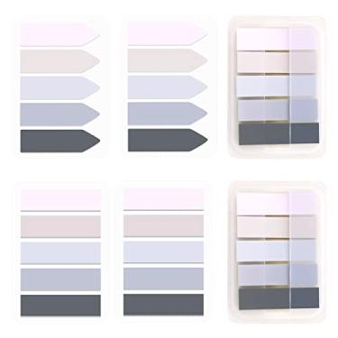 Imagem de AIEX 600 abas adesivas de indexação, abas adesivas graváveis para leitura de pastas de índice, notas de arquivo, notas de livro, fáceis de remover (cor Morandi)