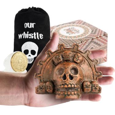 Imagem de Melhor apito da morte asteca, apito da morte asteca Apex Predador, apito da morte asteca mais alto, dispositivos para irritar vizinhos (Bronze)