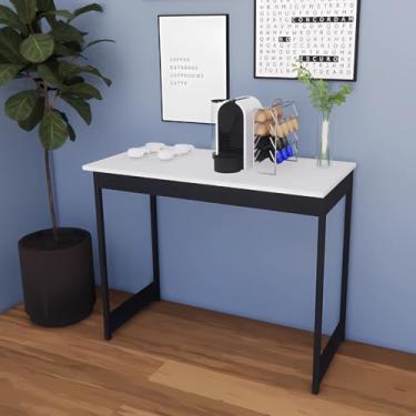 Imagem de Escrivaninha Industrial Mesa Estudo Aparador Home Office Bela Camaleão (Branco)
