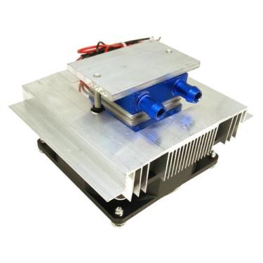 Imagem de Duplo Dissipador De Alumínio E Circulação De Água Com Cooler E Pastilh