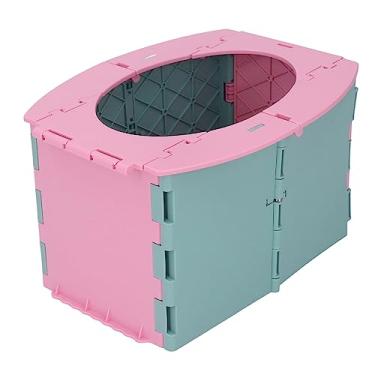 Imagem de Cadeira de treinamento para vaso sanitário, assento multifuncional leve e bonito para uso interno (rosa)