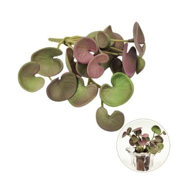 Imagem de Suculenta Peperomia Roxa 13Cm Folhagem Artificial
