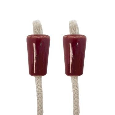 Imagem de Oenophilia Pavios Para Garrafas Oeno Afterglow, Suporte De Vidro Pavio, Uso Com Óleo Lamparina, Conjunto 2 (Bordô)