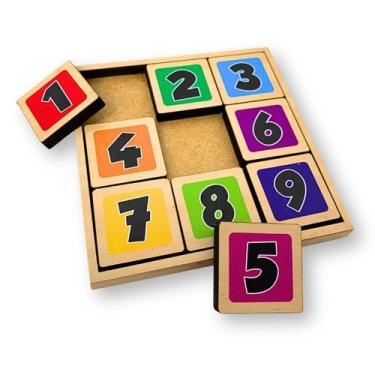 Imagem de Desafio Raciocínio Lógico Matemático Monte o 15 Brinquedo Educativo Ma