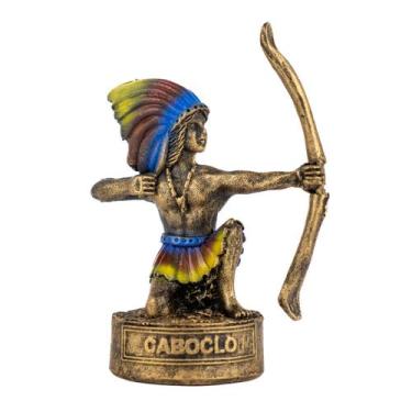 Imagem de Escultura Caboclo Vintage 8 cm- Escolha a Cor - Meta Atacado, Caboclo 
