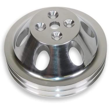 Imagem de Generic Polia Para Bomba D'Água Sixbuys Performance, Longa, Alumínio, 2 Ranhuras, Correia Em V, Lwp Sb Chevy Sbc 265 283 305 327 350 383 400, Motor V8