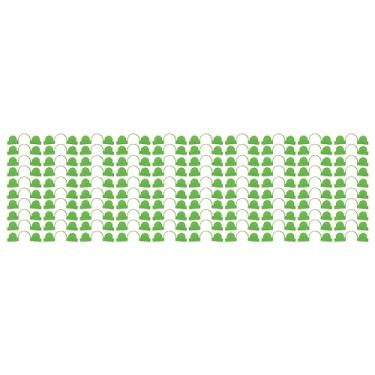 Imagem de Braçadeira plástica de cabeça dupla com moldura de arco de estufa, 100 peças, para fixação de filme, material PP durável de 4 mm (6 mm)